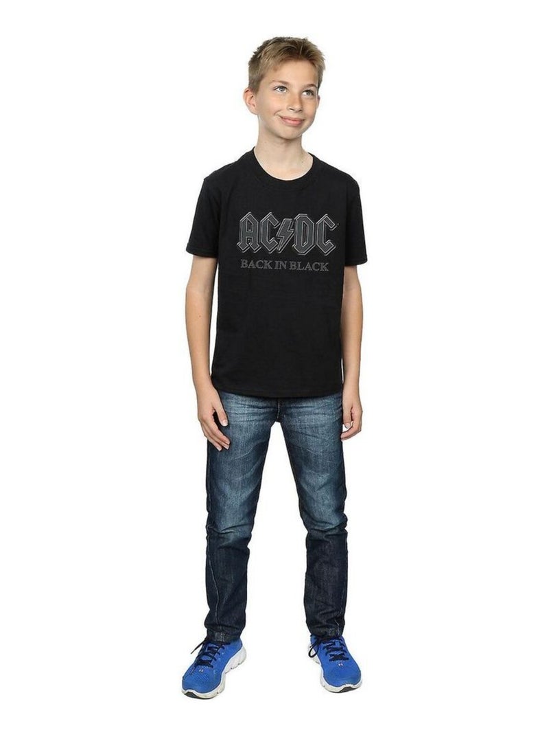 AC/DC - T-shirt BACK IN BLACK Noir - Kiabi