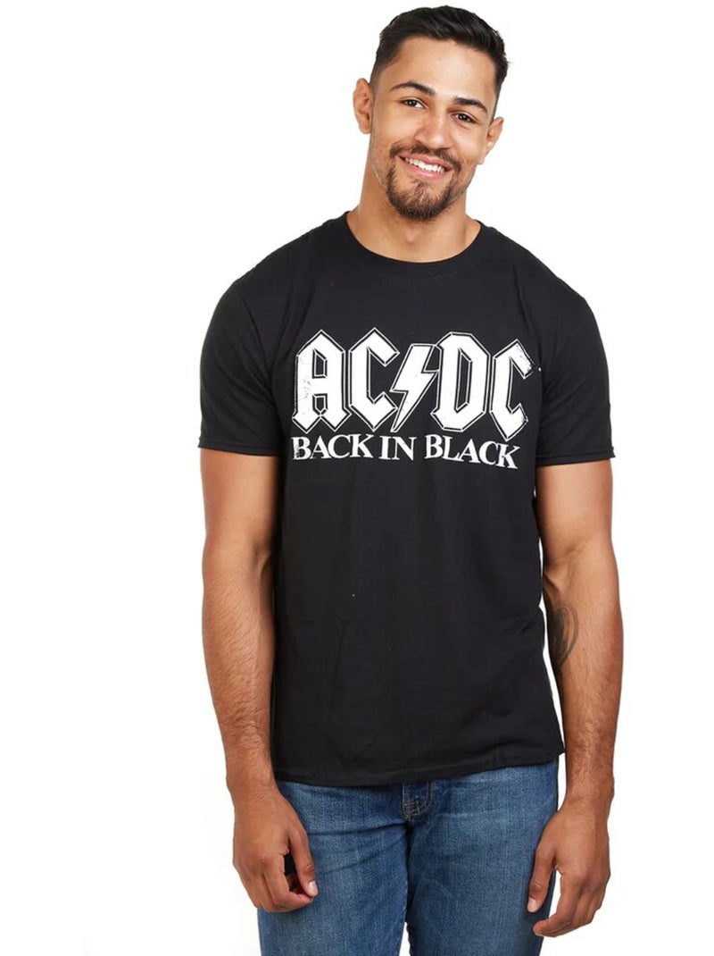 AC/DC - T-shirt BACK IN BLACK Noir - Kiabi