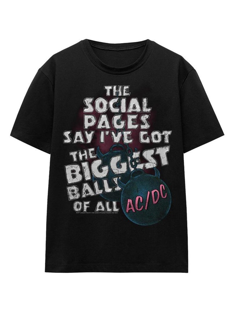 AC/DC - T-shirt BIG BALLS Noir - Kiabi