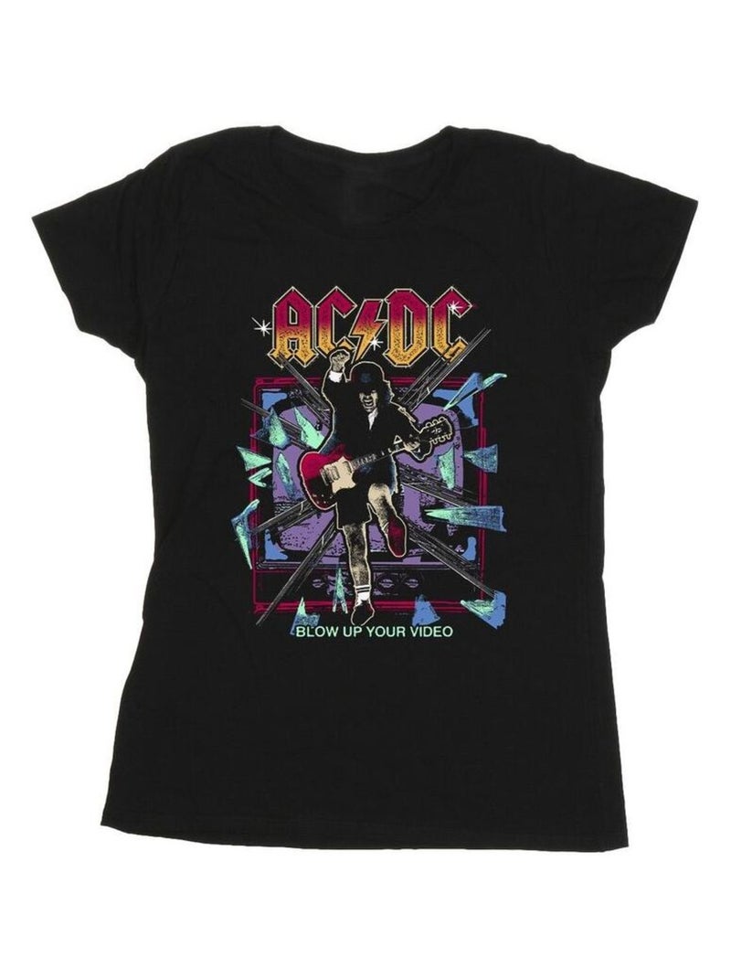 AC/DC - T-shirt BLOW UP YOUR VIDEO Noir - Kiabi