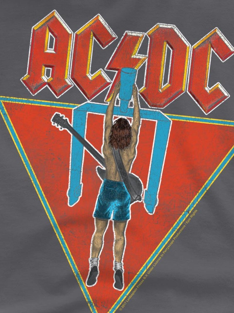 AC/DC - T-shirt FLICK OF THE SWITCH Gris Noir - Kiabi