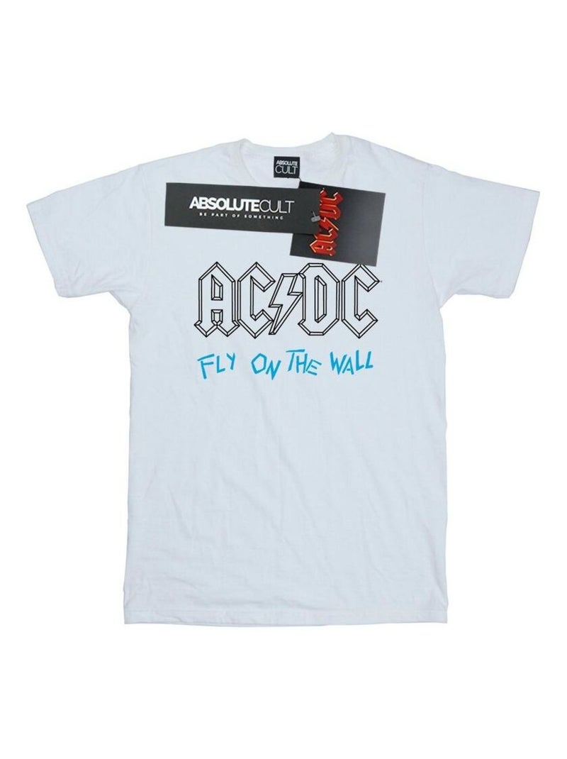 AC/DC - T-shirt FLY ON THE WALL Blanc - Kiabi
