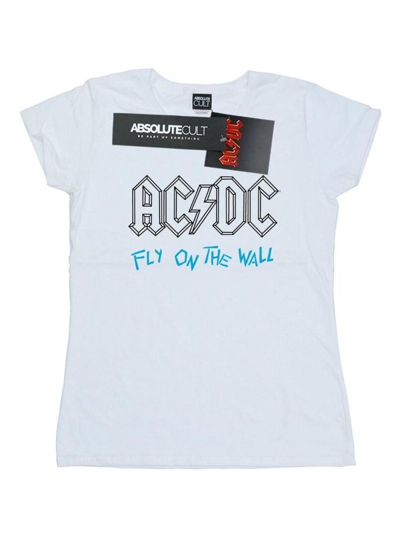 AC/DC - T-shirt FLY ON THE WALL Blanc - Kiabi