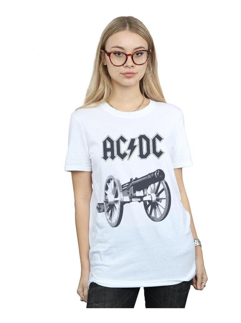 AC/DC - T-shirt FOR THOSE ABOUT TO ROCK Blanc - Kiabi