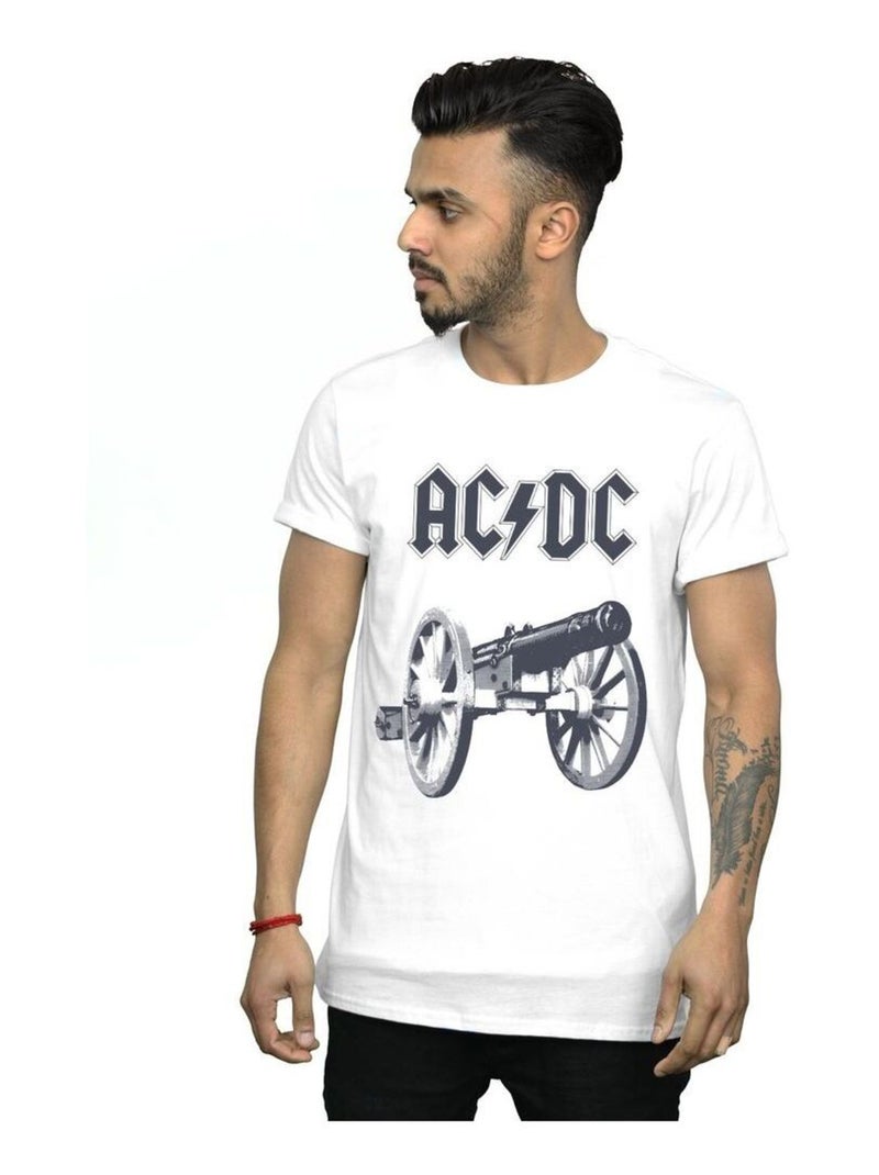AC/DC - T-shirt FOR THOSE ABOUT TO ROCK Blanc - Kiabi
