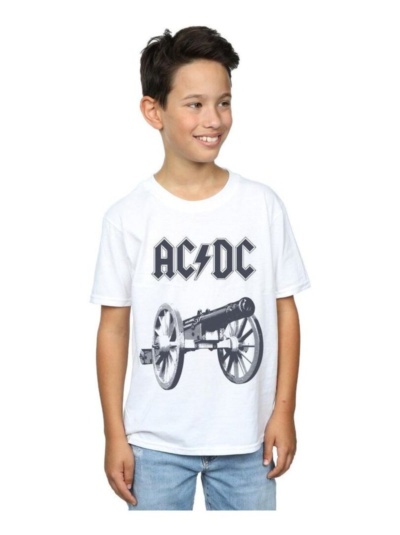 AC/DC - T-shirt FOR THOSE ABOUT TO ROCK Blanc - Kiabi