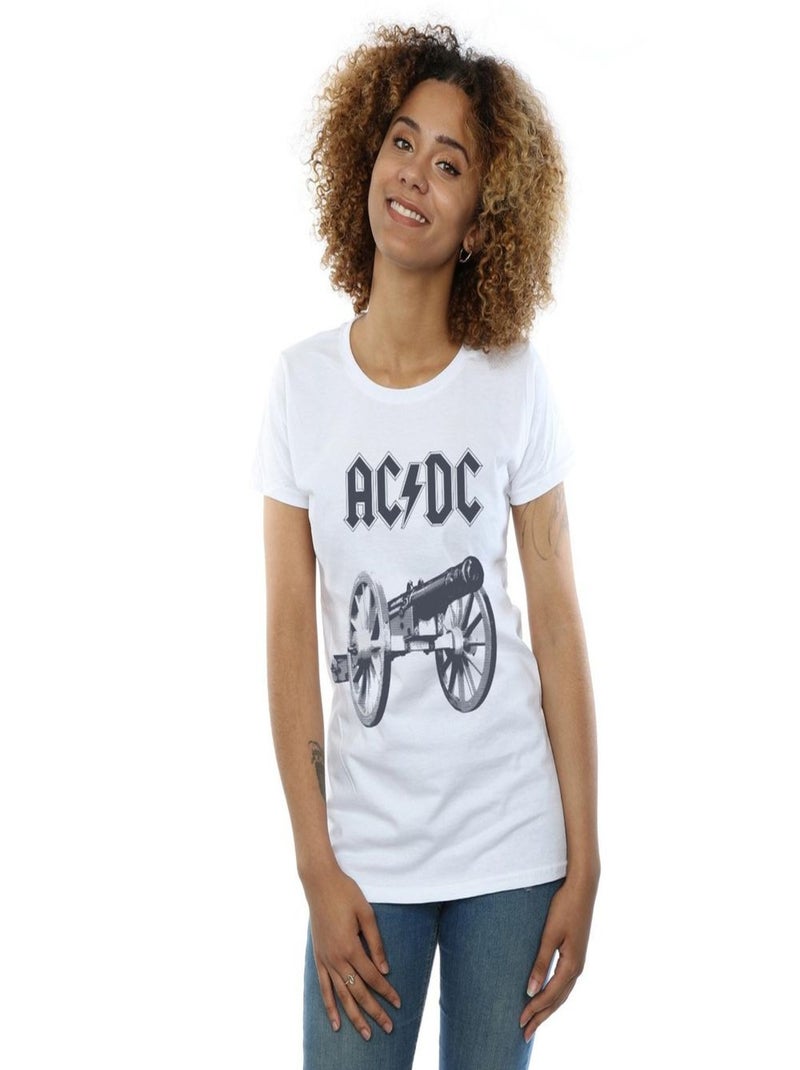 AC/DC - T-shirt FOR THOSE ABOUT TO ROCK Blanc - Kiabi