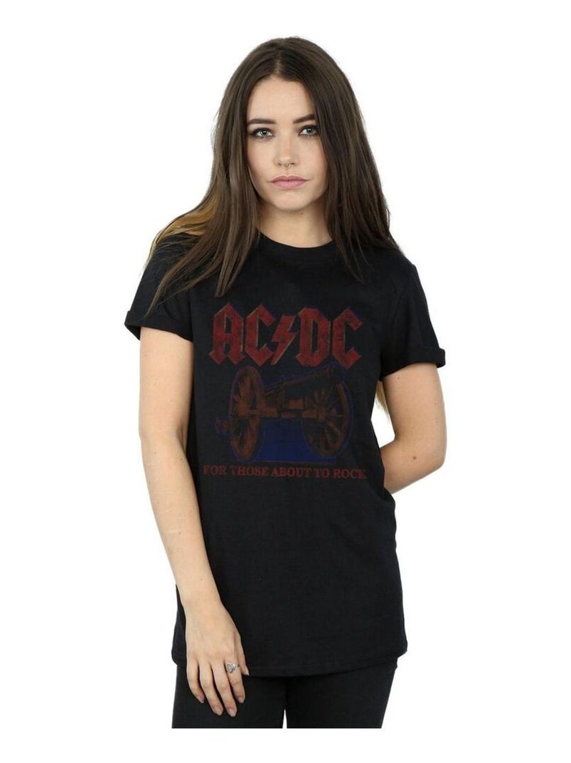 AC/DC - T-shirt FOR THOSE ABOUT TO ROCK Noir - Kiabi