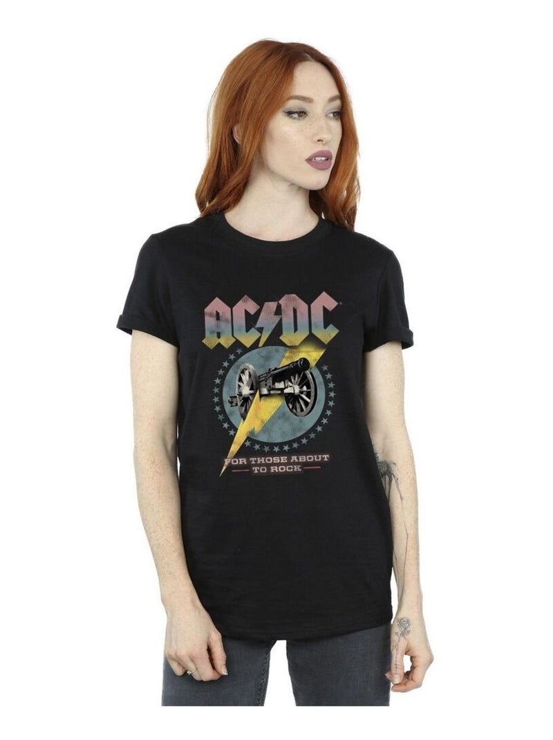 ACDC - T-shirt FOR THOSE ABOUT TO ROCK Noir - Kiabi