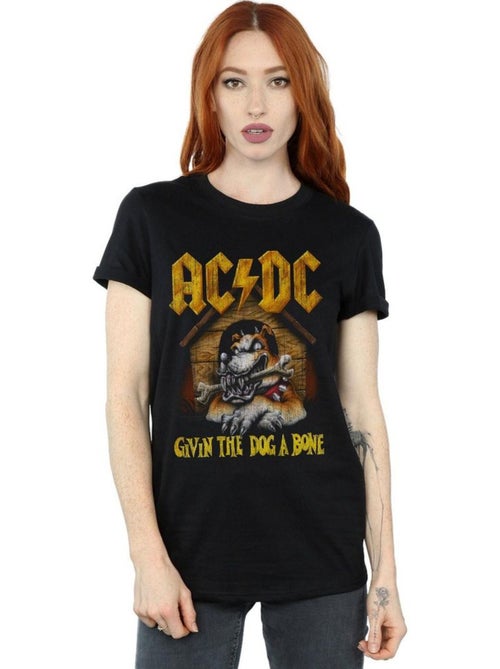AC/DC - T-shirt GIVE THE DOG A BONE - Kiabi AC/DC - T-shirt GIVE THE DOG A BONE - Kiabi