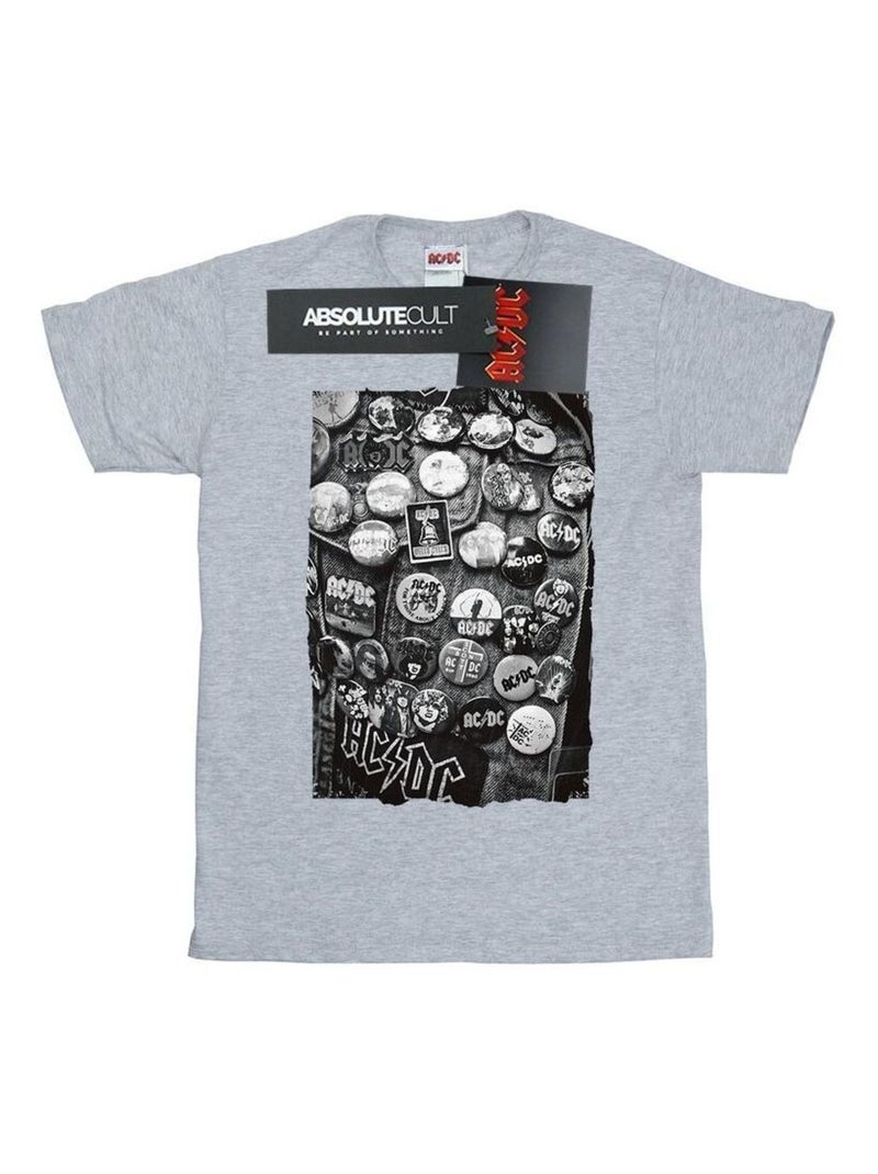 AC/DC - T-shirt Gris chiné - Kiabi