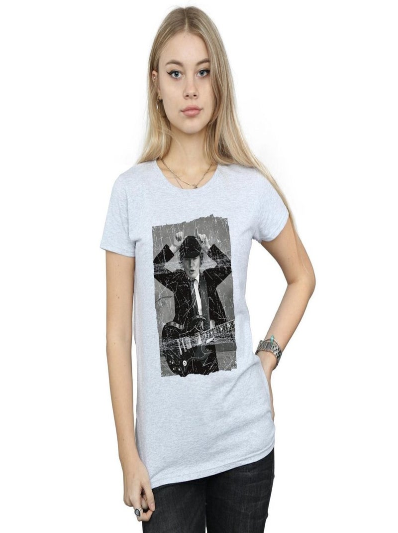 AC/DC - T-shirt Gris chiné - Kiabi