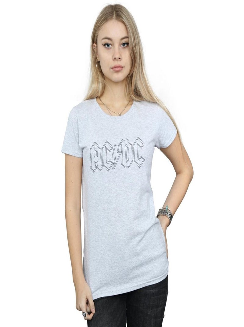 AC/DC - T-shirt Gris chiné - Kiabi
