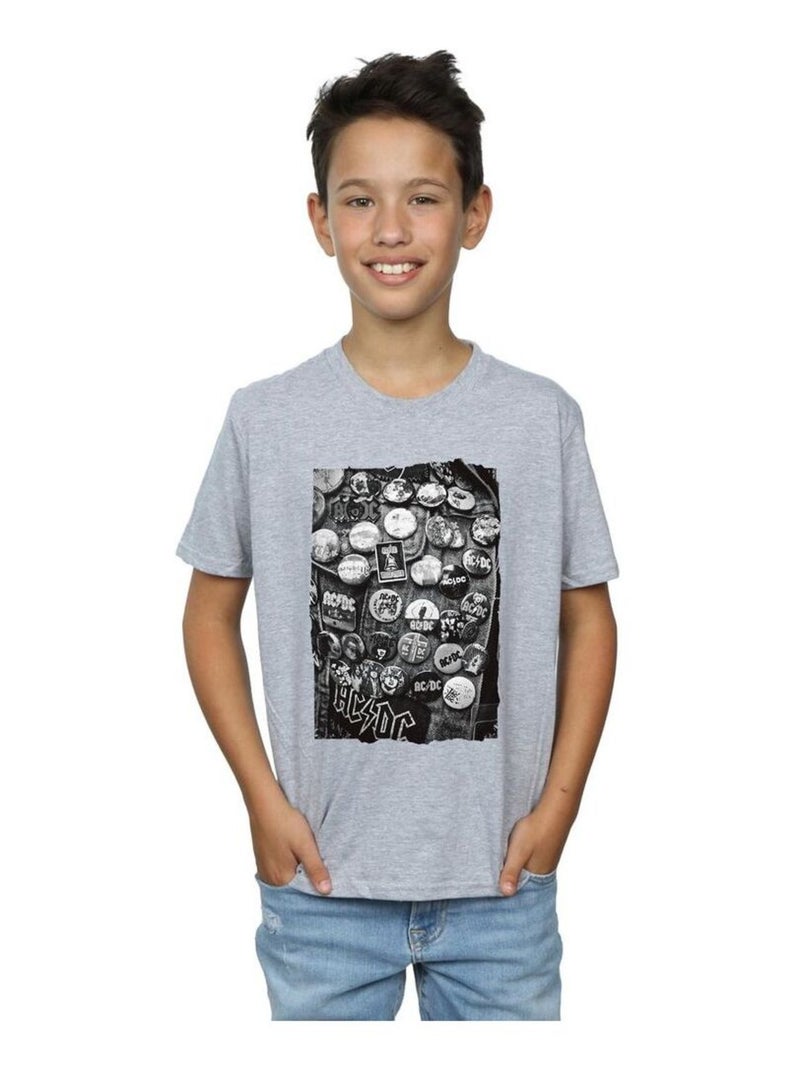 AC/DC - T-shirt Gris chiné - Kiabi