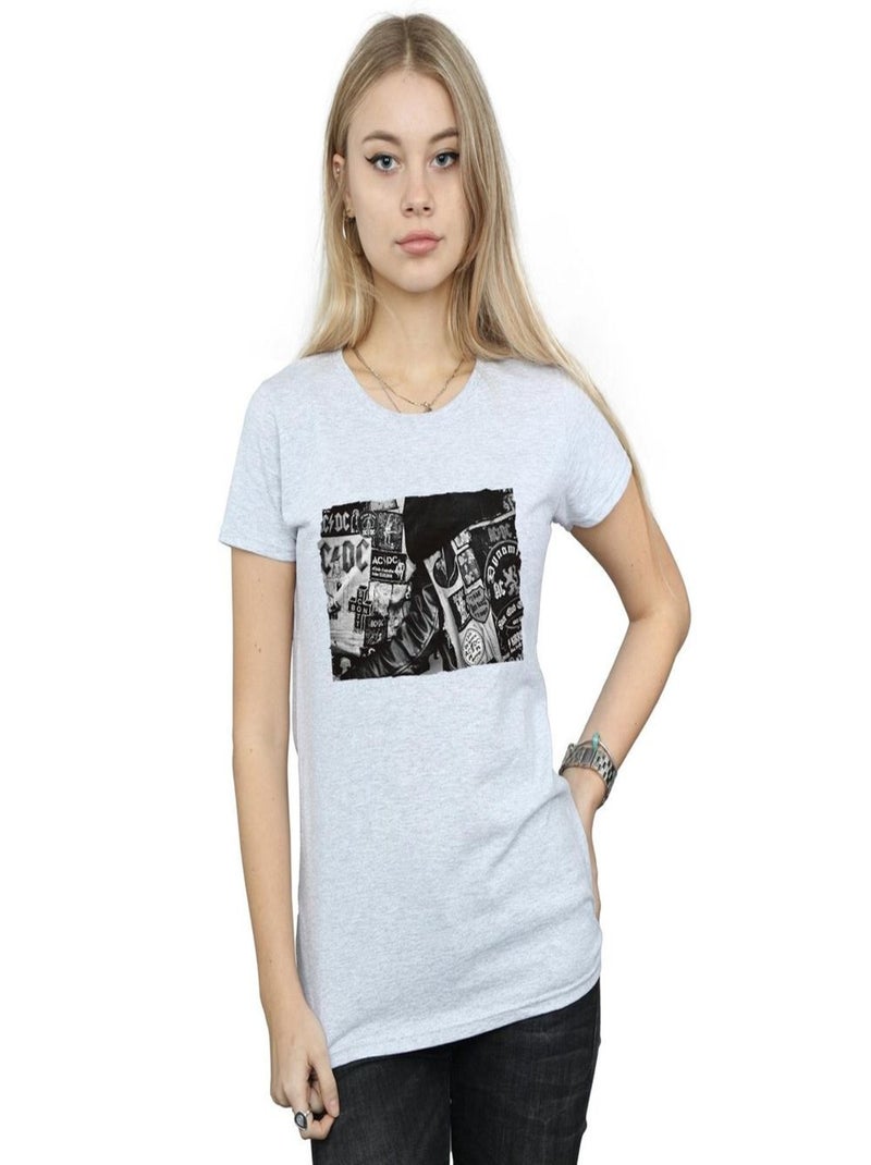 AC/DC - T-shirt Gris chiné - Kiabi