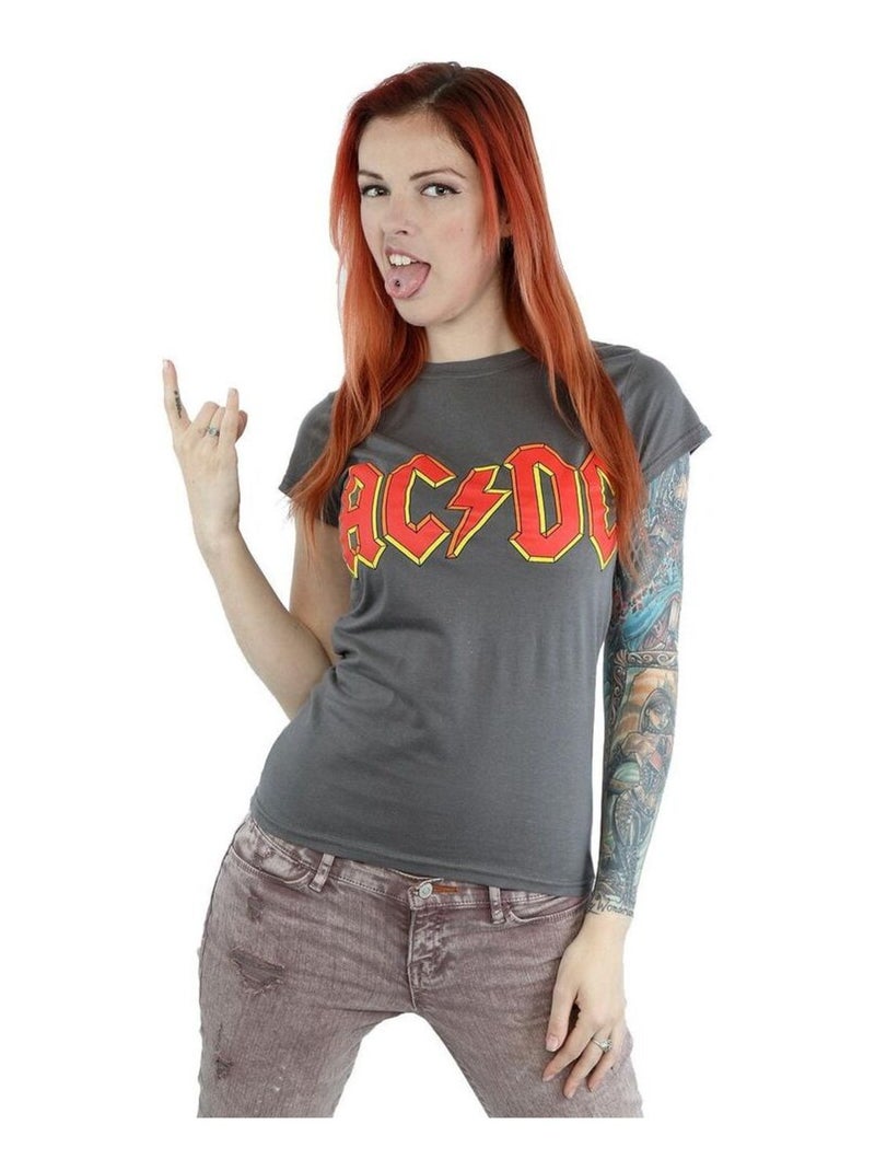 AC/DC - T-shirt Gris Noir - Kiabi