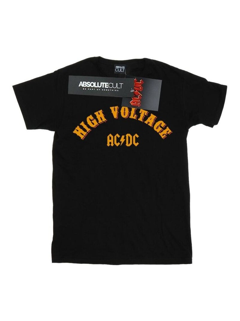 AC/DC - T-shirt HIGH VOLTAGE Noir - Kiabi