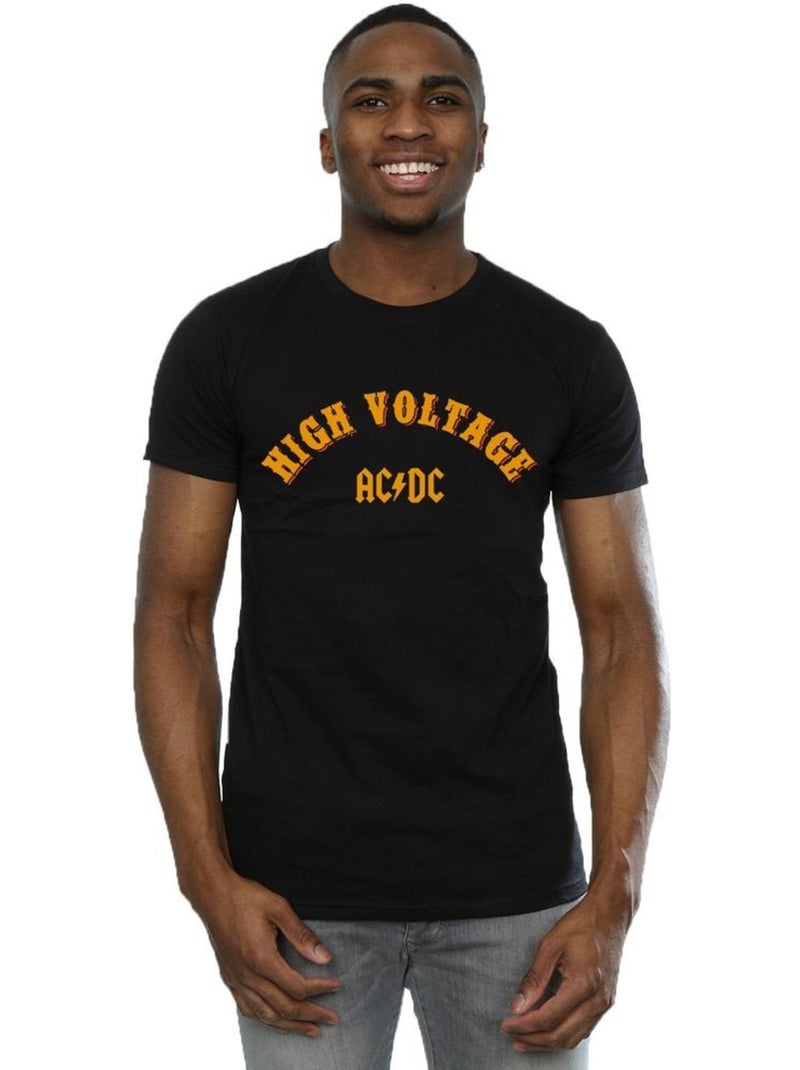 AC/DC - T-shirt HIGH VOLTAGE Noir - Kiabi