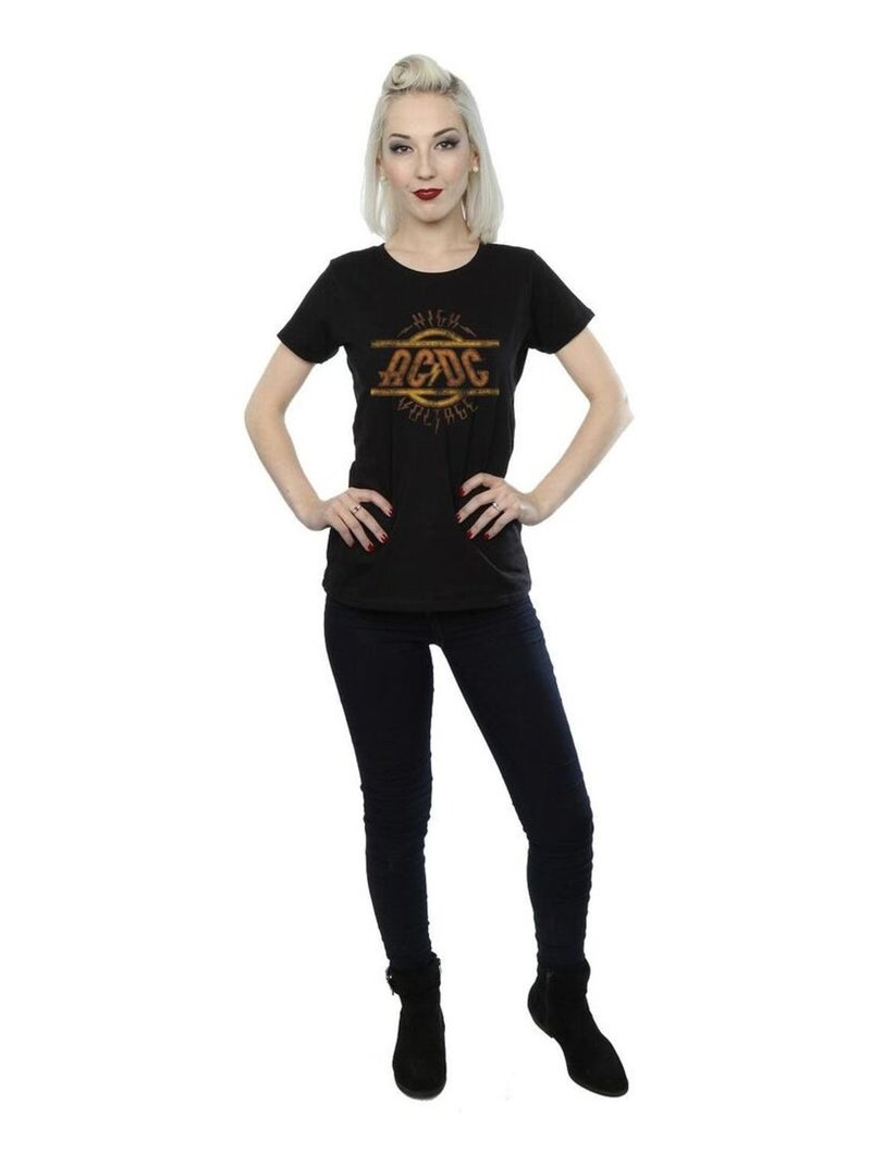 AC/DC - T-shirt HIGH VOLTAGE Noir - Kiabi