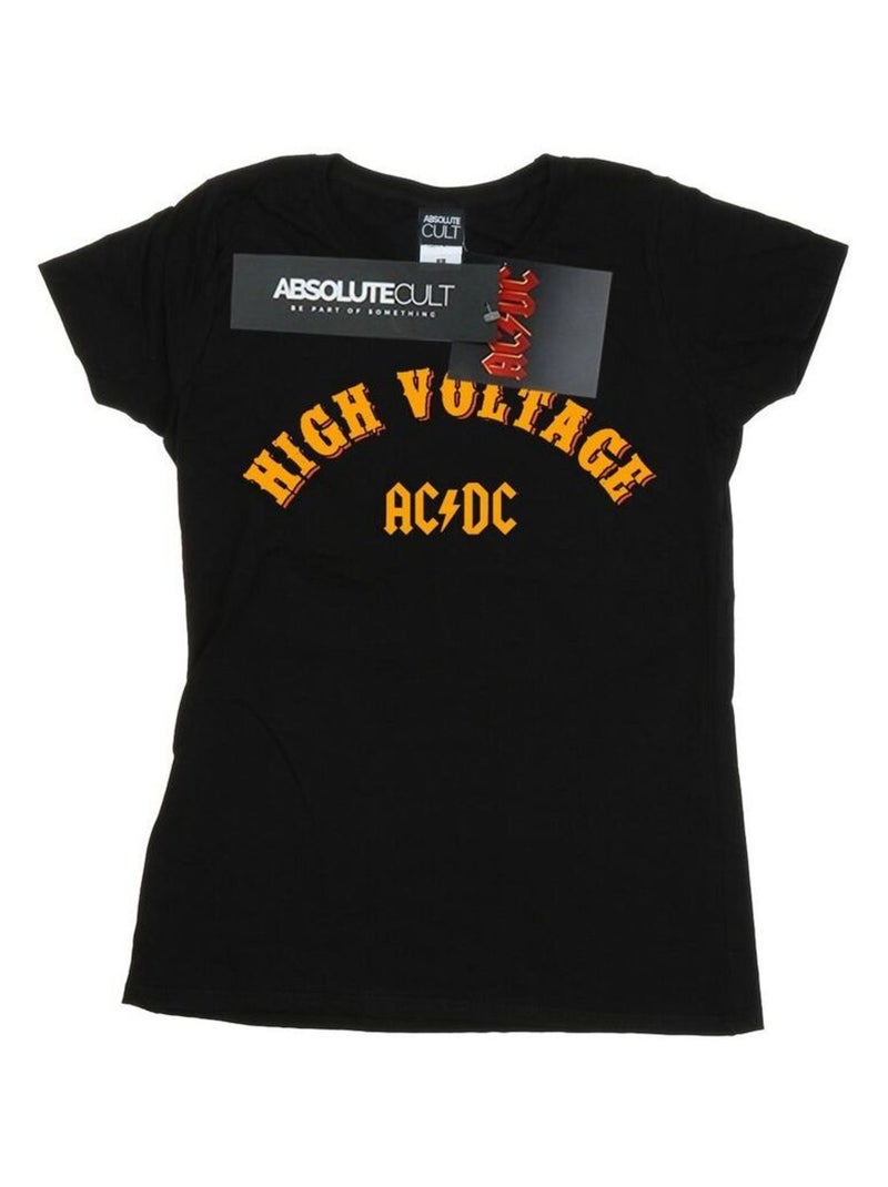 AC/DC - T-shirt HIGH VOLTAGE Noir - Kiabi