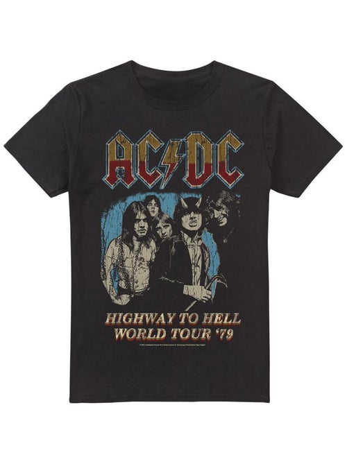 AC/DC - T-shirt HIGHWAY WORLD TOUR - Kiabi