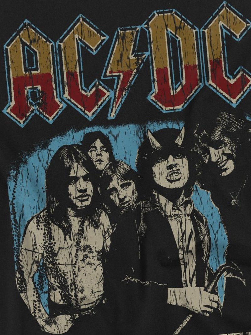 AC/DC - T-shirt HIGHWAY WORLD TOUR Noir - Kiabi