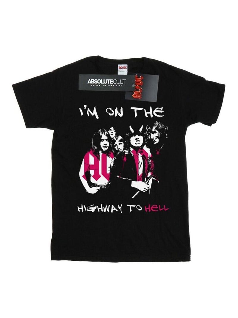 AC/DC - T-shirt I'M ON THE HIGHWAY TO HELL Noir - Kiabi