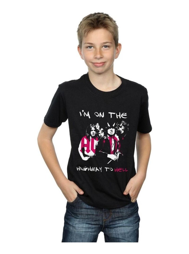 AC/DC - T-shirt I'M ON THE HIGHWAY TO HELL Noir - Kiabi