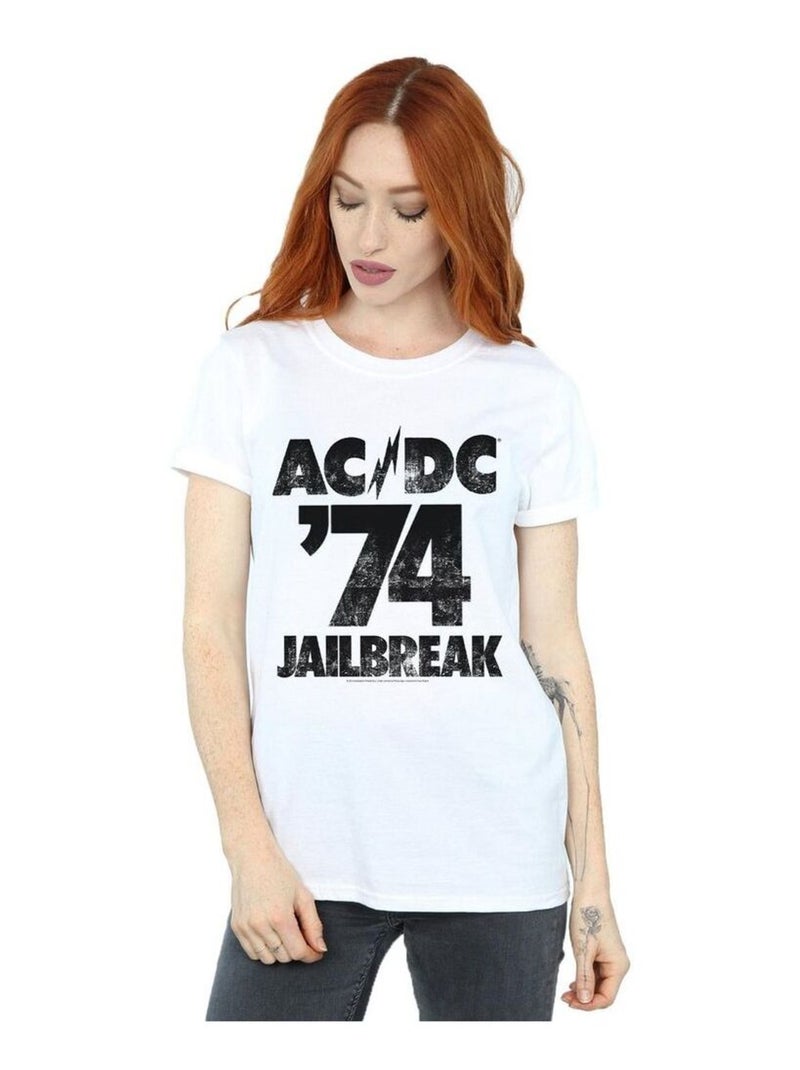 AC/DC - T-shirt JAILBREAK Blanc - Kiabi
