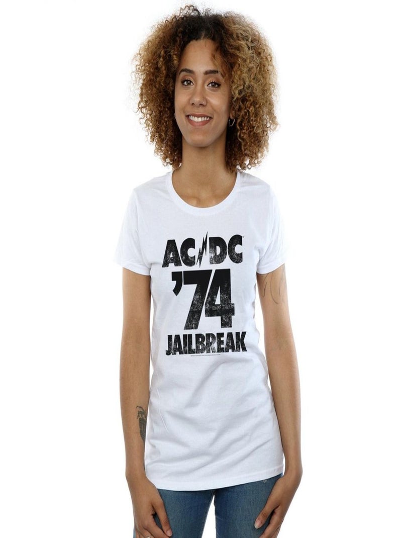 AC/DC - T-shirt JAILBREAK Blanc - Kiabi