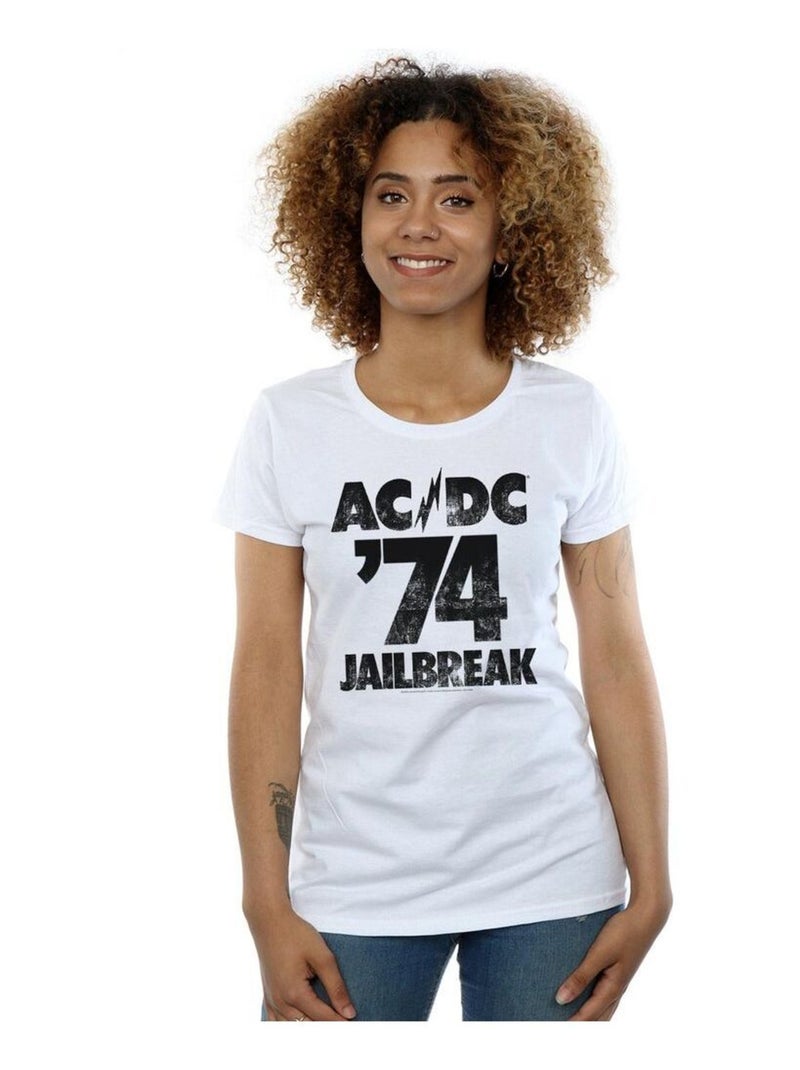 AC/DC - T-shirt JAILBREAK Blanc - Kiabi