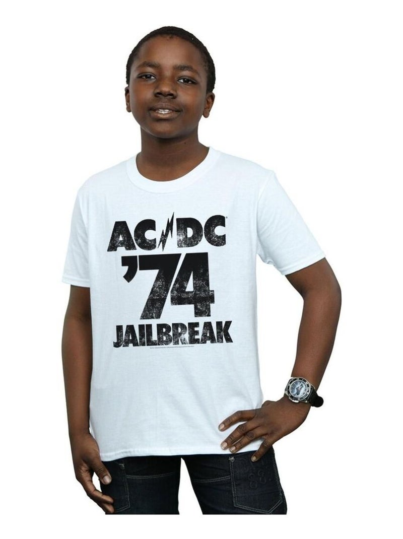 AC/DC - T-shirt JAILBREAK Blanc - Kiabi