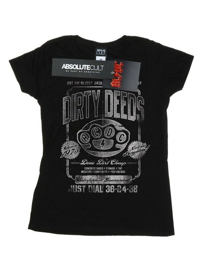 AC/DC - T-shirt JUST DIAL Noir - Kiabi