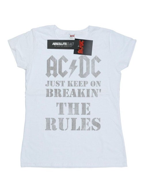 AC/DC - T-shirt JUST KEEP ON BREAKING THE RULES - Kiabi AC/DC - T-shirt JUST KEEP ON BREAKING THE RULES - Kiabi