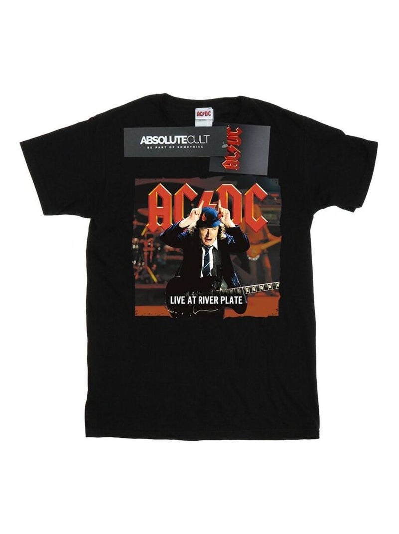 AC/DC - T-shirt LIVE AT RIVER PLATE COLUMBIA RECORDS Noir - Kiabi