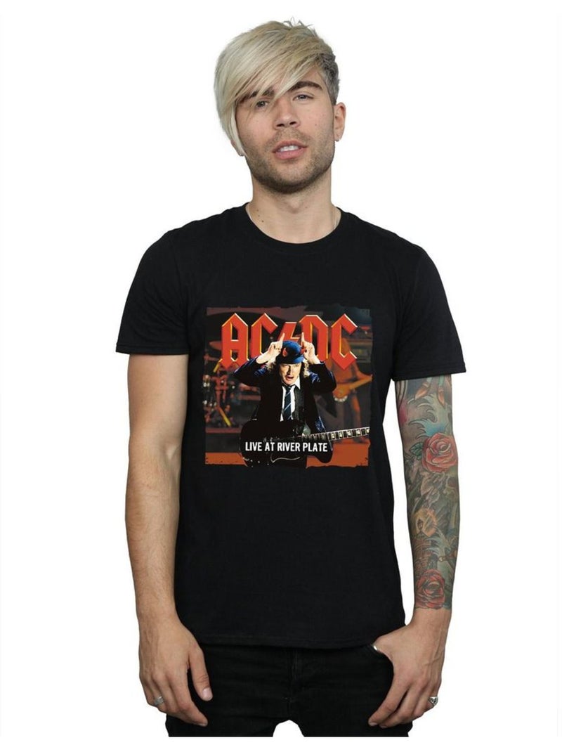 AC/DC - T-shirt LIVE AT RIVER PLATE COLUMBIA RECORDS Noir - Kiabi