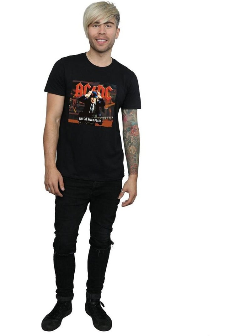 AC/DC - T-shirt LIVE AT RIVER PLATE COLUMBIA RECORDS Noir - Kiabi