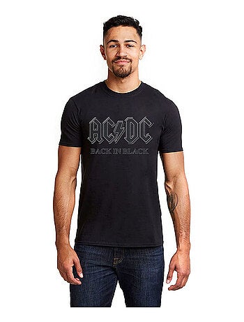 AC/DC - T-shirt manches courtes BACK IN BLACK