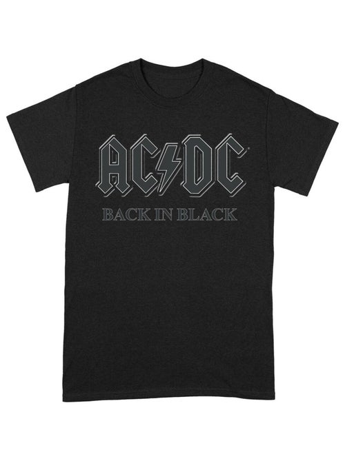 AC/DC - T-shirt manches courtes BACK IN BLACK - Kiabi