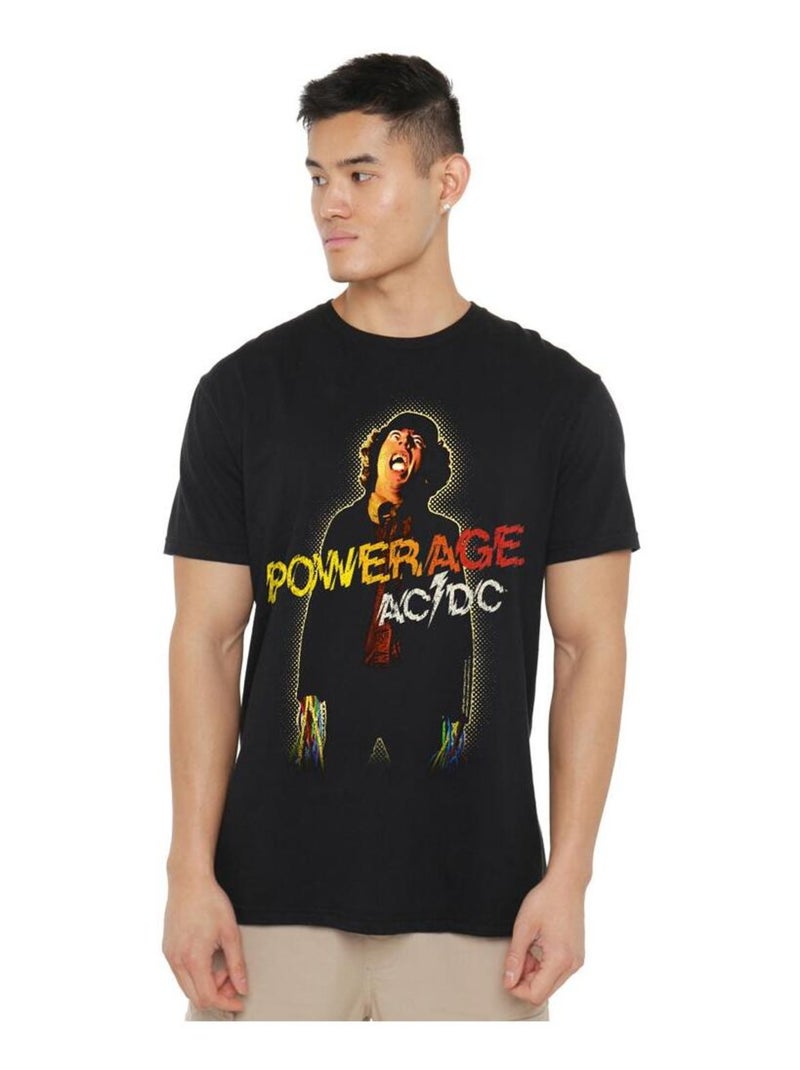 AC/DC - T-shirt manches courtes POWERAGE Noir - Kiabi