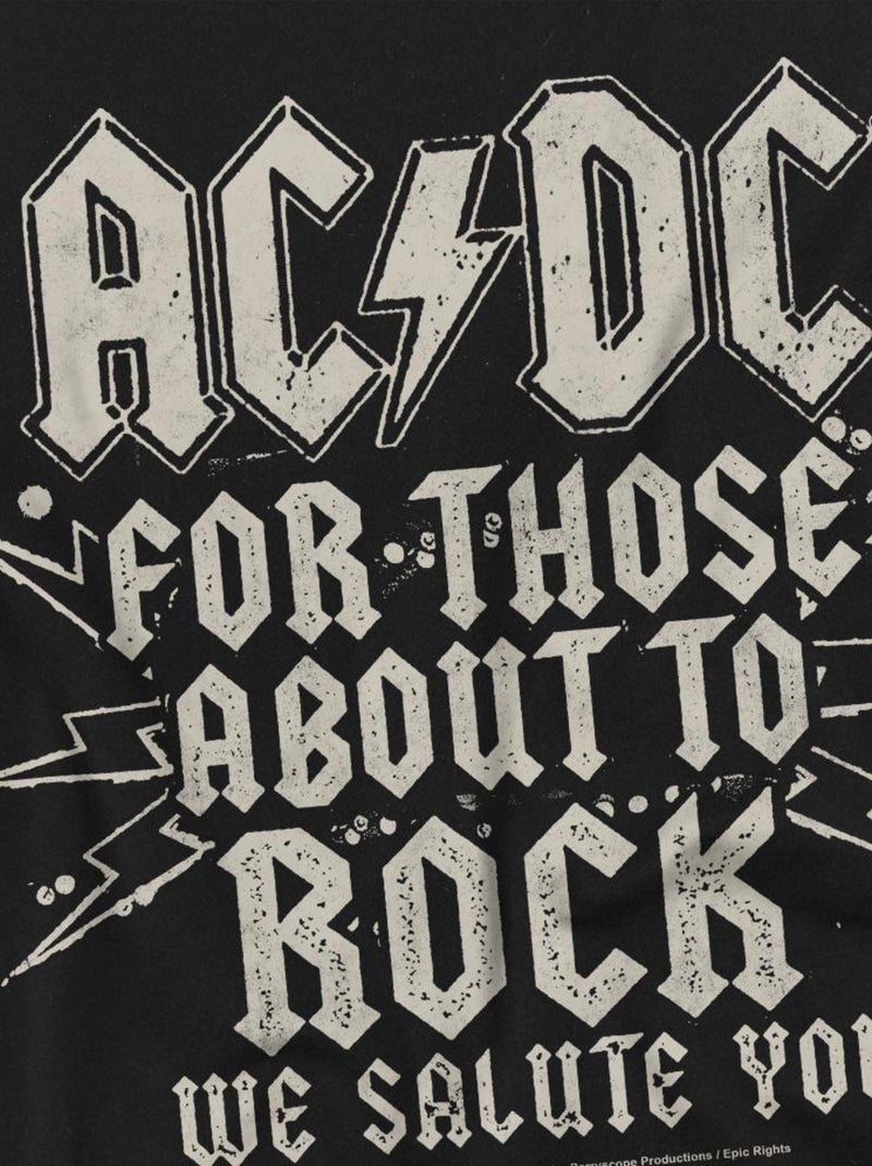 AC/DC - T-shirt manches courtes SALUTE Noir - Kiabi
