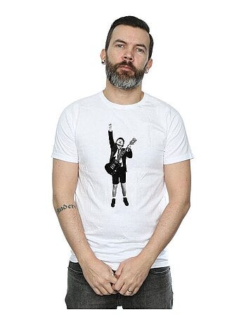 AC/DC - T-shirt motif Angus Young motif/style Découpé