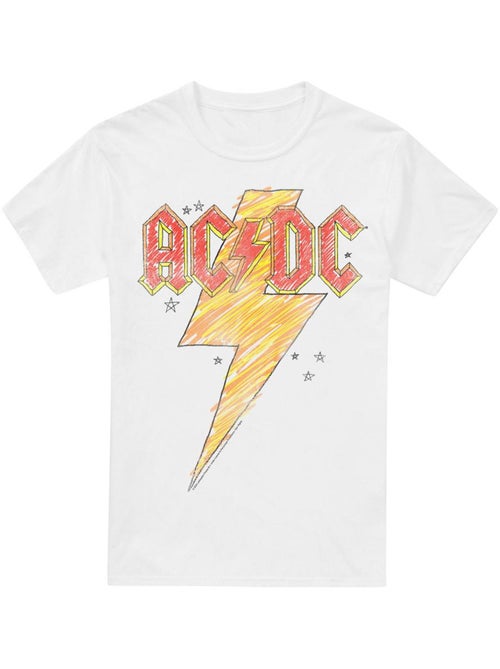 AC/DC - T-shirt motif éclair esquissé - Kiabi