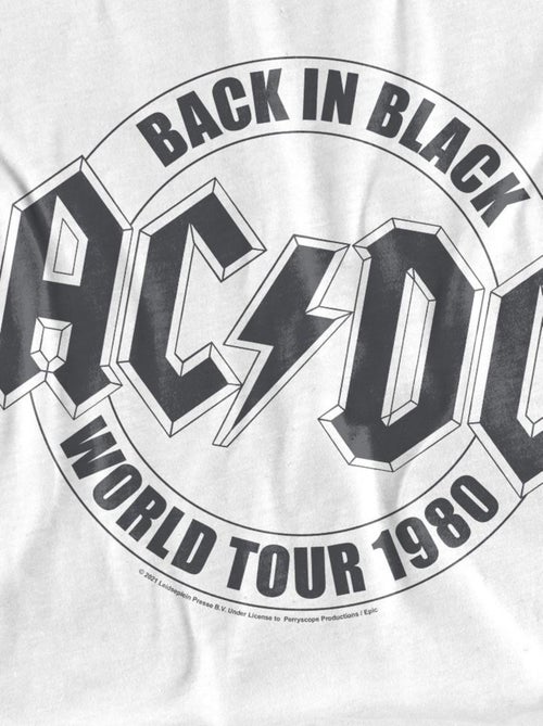 AC/DC - T-shirt motif emblème TOUR - Kiabi