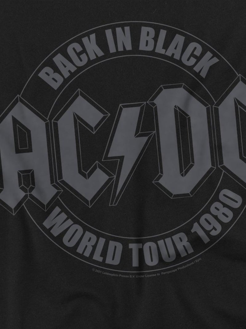 AC/DC - T-shirt motif emblème TOUR Noir - Kiabi