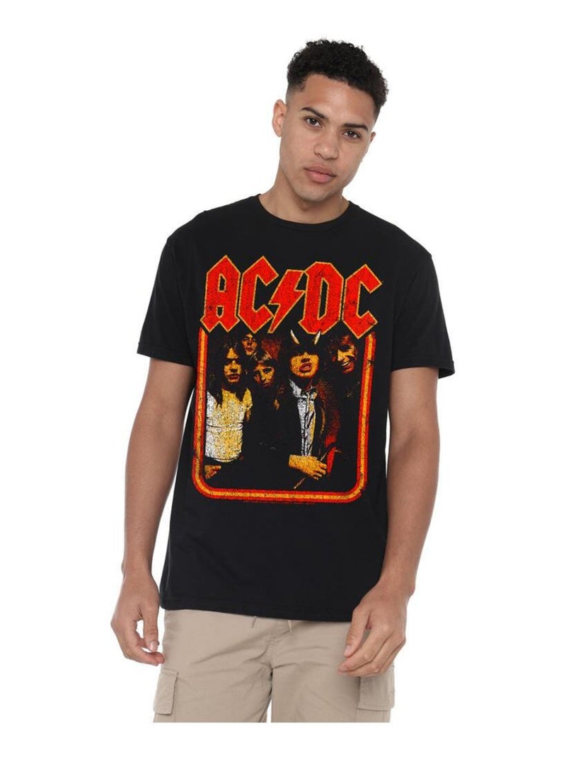 AC/DC - T-shirt motif groupe et usé Noir - Kiabi