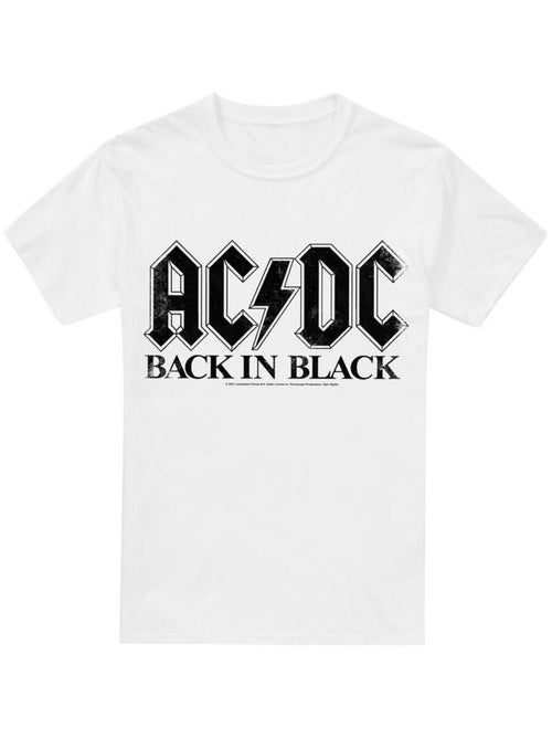 AC/DC - T-shirt motif logo BACK IN BLACK - Kiabi