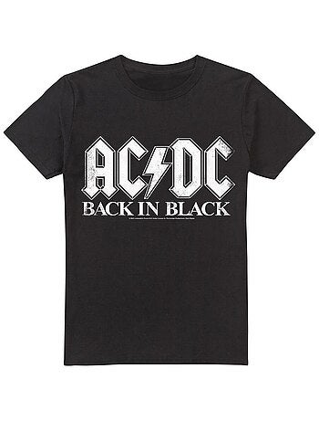 AC/DC - T-shirt motif logo BACK IN BLACK
