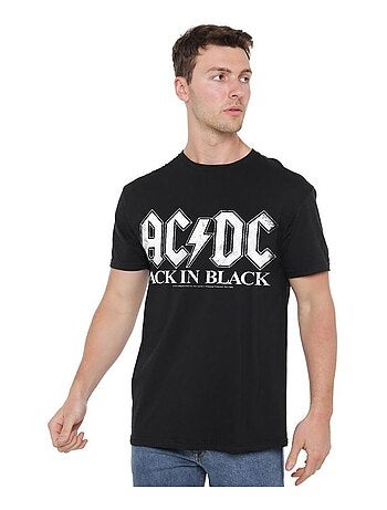 AC/DC - T-shirt motif logo BACK IN BLACK