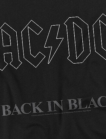 AC/DC - T-shirt motif logo BACK IN BLACK